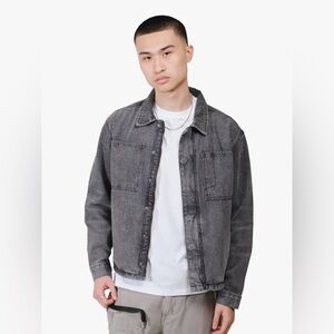 Men's Gray Denim Workwear Jacket